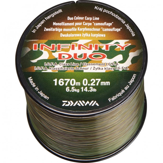 Леска DAIWA IF Duo Camo 1060м 0,33мм 12988-133 Леска DAIWA IF Duo Camo 1060м 0,33мм 12988-133