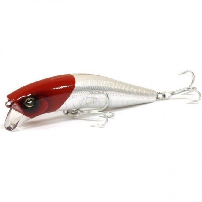 Воблер DAIWA MORETHAN CROSS WAKE 111SSR-F / LASER METAL RED HEAD (4143) 4960652907910 Воблер DAIWA MORETHAN CROSS WAKE 111SSR-F / LASER METAL RED HEAD (4143) 4960652907910